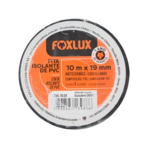 Fita Isolante Preta Foxlux 10m